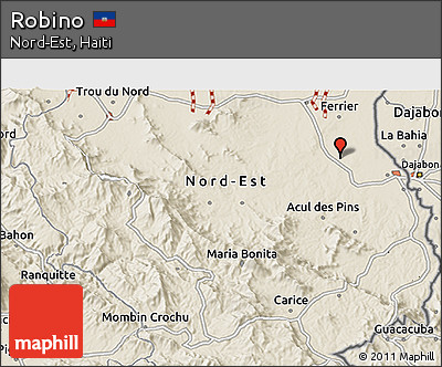 Shaded Relief 3D Map of Robino