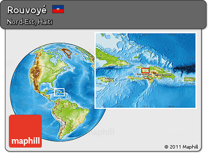 Physical Location Map of Rouvoyé
