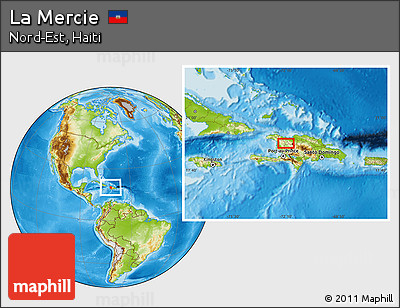 Physical Location Map of La Mercie