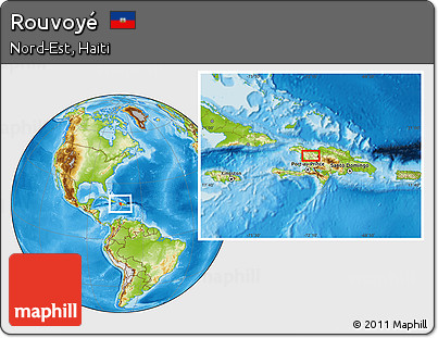 Physical Location Map of Rouvoyé