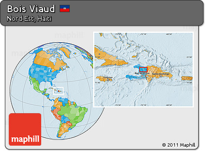 Political Location Map of Bois Viaud