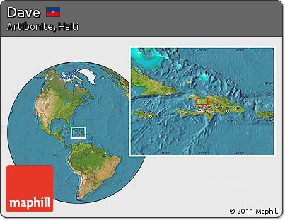 Satellite Location Map of Dave