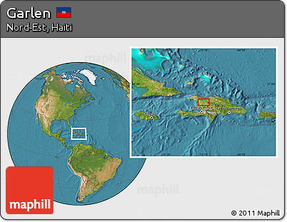 Satellite Location Map of Garlen