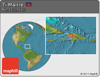 Satellite Location Map of Ti Maître