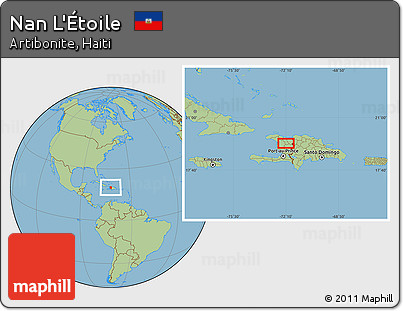 Savanna Style Location Map of Nan L'Étoile
