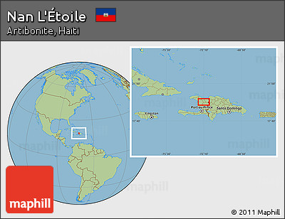 Savanna Style Location Map of Nan L'Étoile