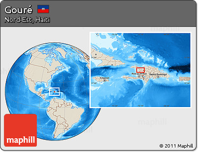Shaded Relief Location Map of Gouré