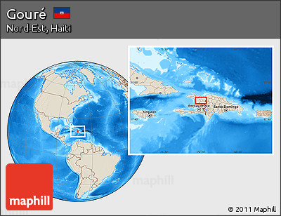 Shaded Relief Location Map of Gouré