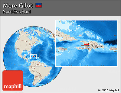 Shaded Relief Location Map of Mare Gilot