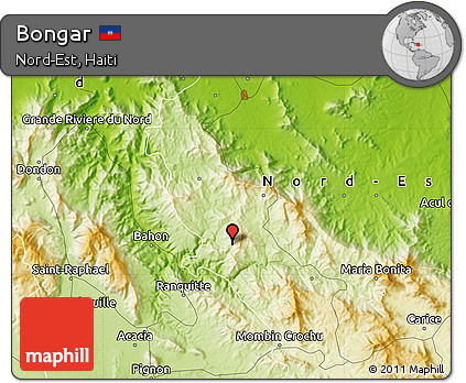 Physical Map of Bongar