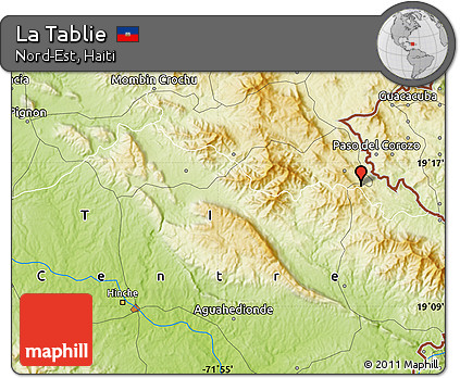 Physical Map of La Tablie