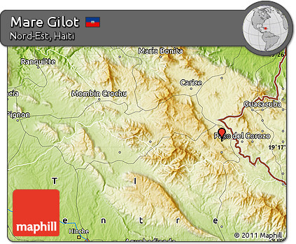 Physical Map of Mare Gilot
