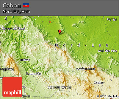 Physical Map of Cabon
