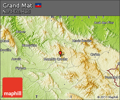 Physical Map of Grand Mat