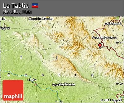 Physical Map of La Tablie