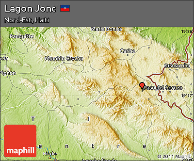 Physical Map of Lagon Jonc
