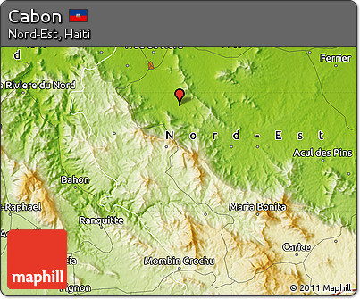 Physical Map of Cabon