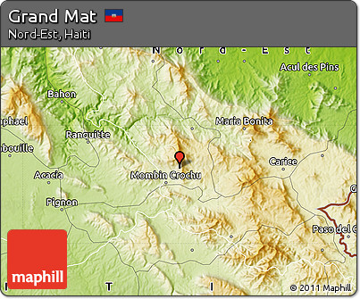 Physical Map of Grand Mat
