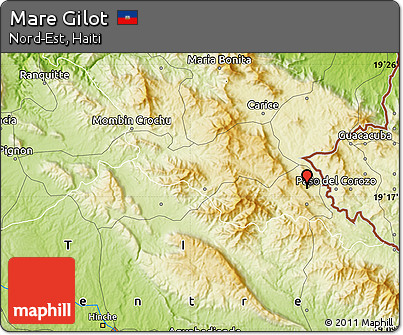 Physical Map of Mare Gilot