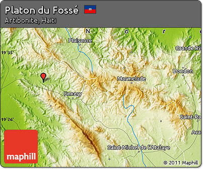 Physical Map of Platon Du Fossé