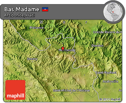Satellite Map of Bas Madame