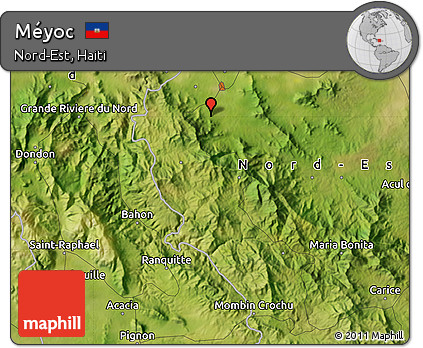 Satellite Map of Méyoc