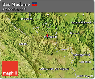 Satellite Map of Bas Madame