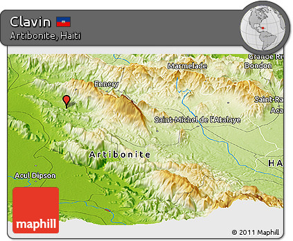 Physical Panoramic Map of Clavin