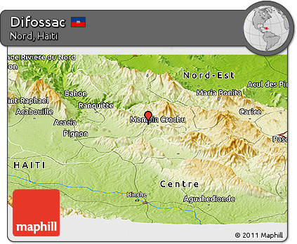 Physical Panoramic Map of Difossac