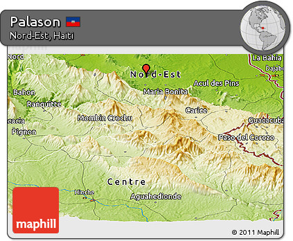 Physical Panoramic Map of Palason