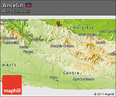 Physical Panoramic Map of Ancelin