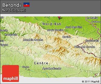 Physical Panoramic Map of Bérondi