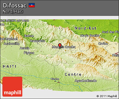 Physical Panoramic Map of Difossac