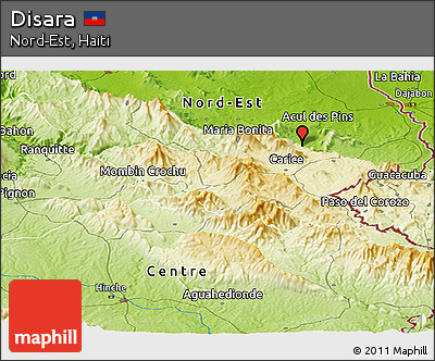 Physical Panoramic Map of Disara