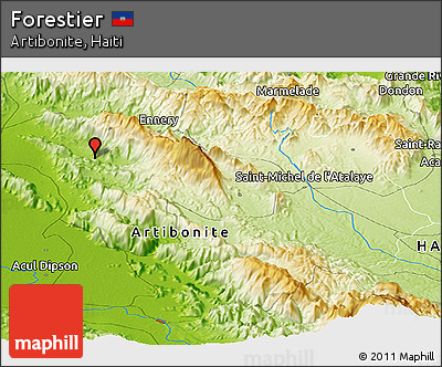 Physical Panoramic Map of Forestier