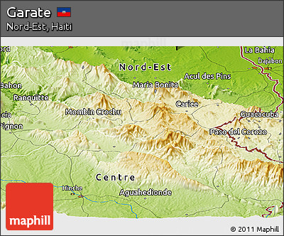 Physical Panoramic Map of Garate