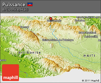 Physical Panoramic Map of Pulssance