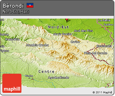 Physical Panoramic Map of Bérondi