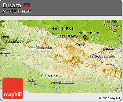 Physical Panoramic Map of Disara