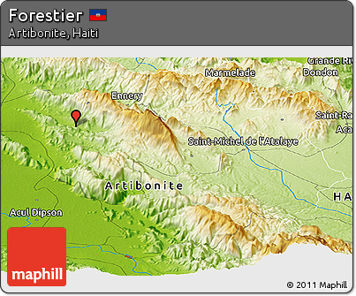 Physical Panoramic Map of Forestier