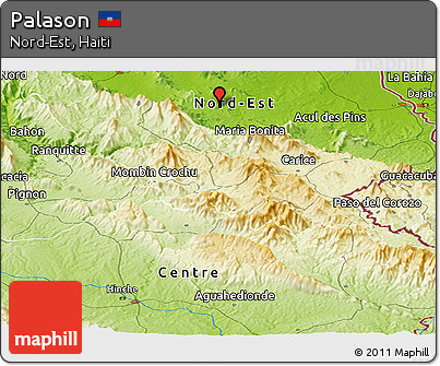 Physical Panoramic Map of Palason