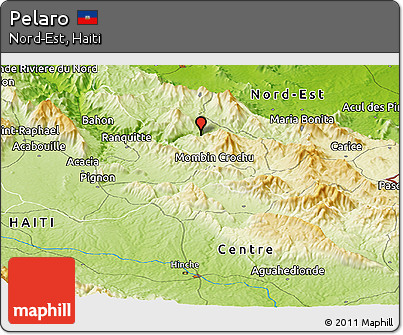 Physical Panoramic Map of Pelaro