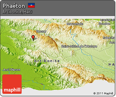 Physical Panoramic Map of Phaéton