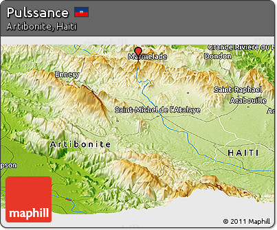 Physical Panoramic Map of Pulssance