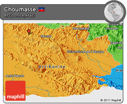 Political Panoramic Map of Choumasse