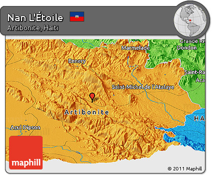 Political Panoramic Map of Nan L'Étoile