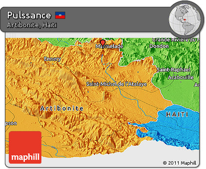 Political Panoramic Map of Pulssance
