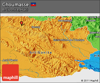 Political Panoramic Map of Choumasse