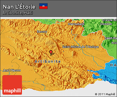 Political Panoramic Map of Nan L'Étoile