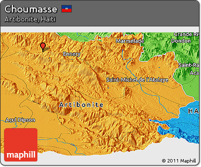 Political Panoramic Map of Choumasse